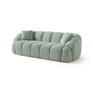 Octavio 3-seter Sofa Bobleformet i Stoff - Turkis - Møbler - Sofaer - 3 seter sofa