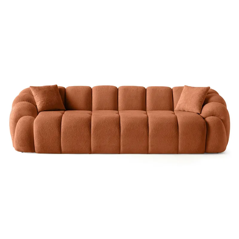 Octavio 4-seters sofa 268x70x80 cm, Flis rød