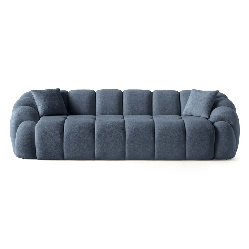 Octavio 4-seters sofa 268x70x80 cm, Marineblå