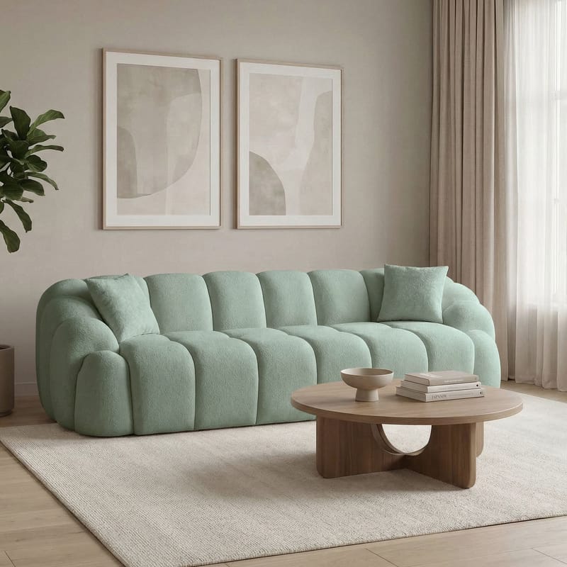 Octavio 4-seters sofa 268x70x80 cm - Turkis - Møbler - Sofaer - 4 seter sofa