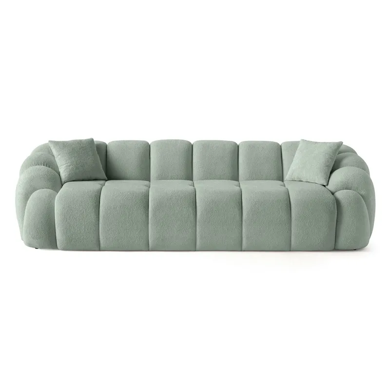 Octavio 4-seters sofa 268x70x80 cm, Turkis