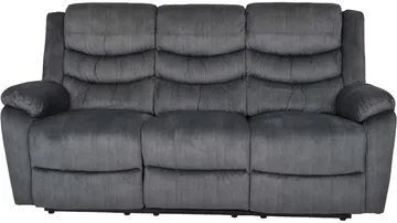 Olvani 3-seters reclinersofa i stoff, elektrisk - Grå - Møbler - Sofaer - Reclinersofaer