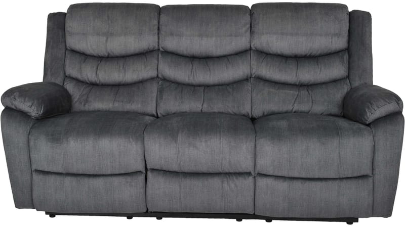 Olvani 3-seters reclinersofa i stoff, elektrisk - Grå - Møbler - Sofaer - Reclinersofaer