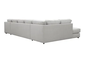 Optus 6-seters U-sofa med divan og sjeselong høyre - Lysegrå - Møbler - Sofaer - U-sofa