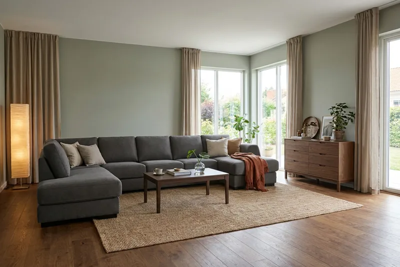 Optus 6-seters U-sofa med divan og sjeselong høyre - Mørkegrå - Møbler - Sofaer - U-sofa