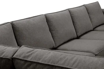 Optus 6-seters U-sofa med divan og sjeselong høyre - Mørkegrå - Møbler - Sofaer - U-sofa