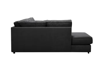 Optus 6-seters U-sofa med divan og sjeselong høyre - Svart - Møbler - Sofaer - U-sofa