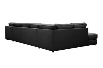 Optus 6-seters U-sofa med divan og sjeselong høyre - Svart - Møbler - Sofaer - U-sofa