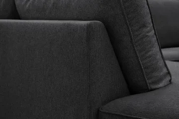 Optus 6-seters U-sofa med divan og sjeselong høyre - Svart - Møbler - Sofaer - U-sofa