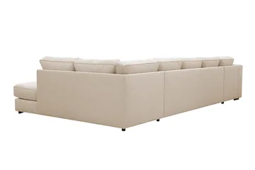 Optus 6-seters U-sofa med divan og sjeselong venstre - Beige - Møbler - Sofaer - U-sofa