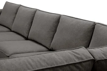 Optus 6-seters U-sofa med divan og sjeselong venstre - Mørkegrå - Møbler - Sofaer - U-sofa