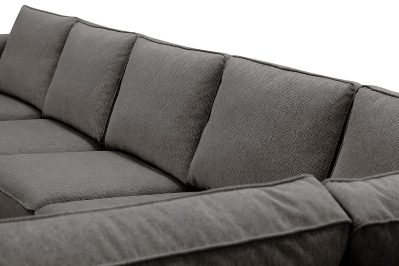 Optus 6-seters U-sofa med divan og sjeselong venstre - Mørkegrå - Møbler - Sofaer - U-sofa