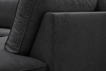 Optus 6-seters U-sofa med divan og sjeselong venstre - Svart - Møbler - Sofaer - U-sofa