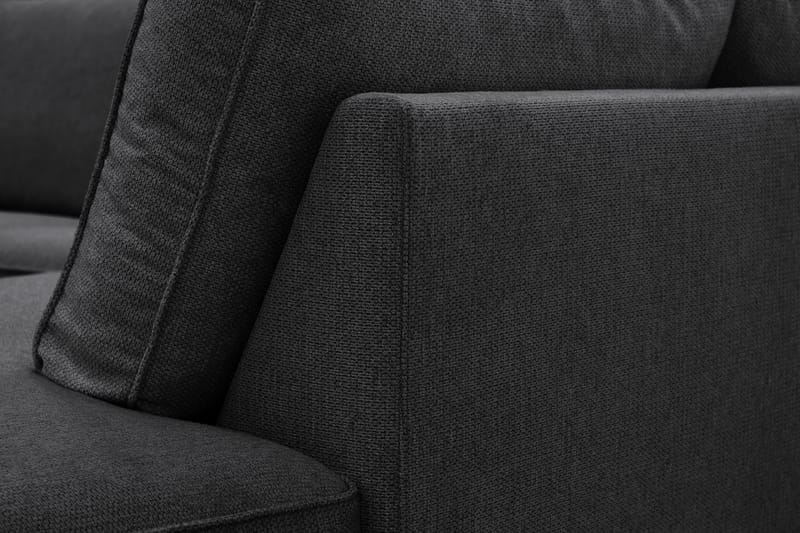 Optus 6-seters U-sofa med divan og sjeselong venstre - Svart - Møbler - Sofaer - U-sofa