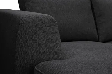 Optus 6-seters U-sofa med divan og sjeselong venstre - Svart - Møbler - Sofaer - U-sofa