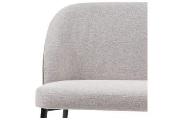 Osbyn 2-seter Sofa i Stoff med Metallben - Grå - Møbler - Sofaer - 2 seter sofa