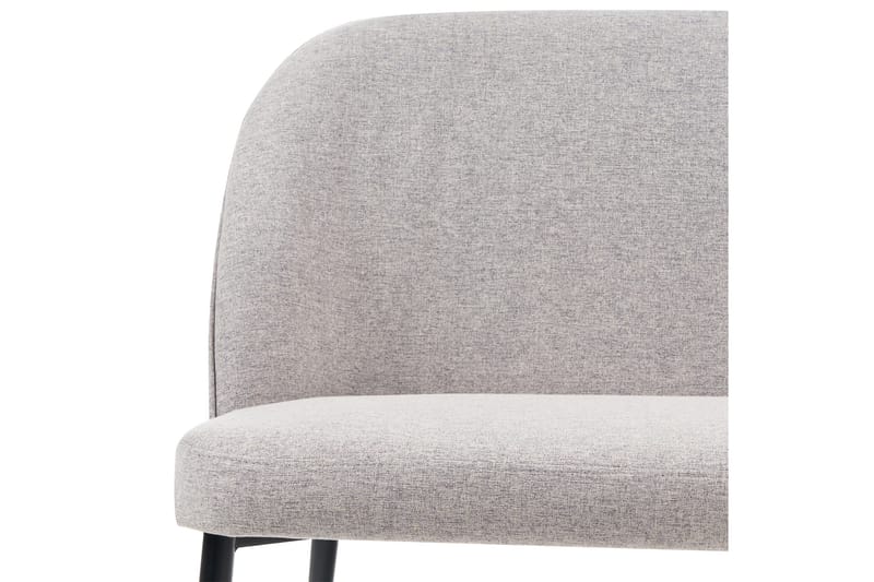 Osbyn 2-seter Sofa i Stoff med Metallben - Grå - Møbler - Sofaer - 2 seter sofa