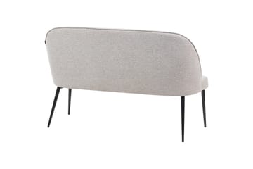 Osbyn 2-seter Sofa i Stoff med Metallben - Grå - Møbler - Sofaer - 2 seter sofa