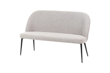 Osbyn 2-seter Sofa i Stoff med Metallben - Grå - Møbler - Sofaer - 2 seter sofa