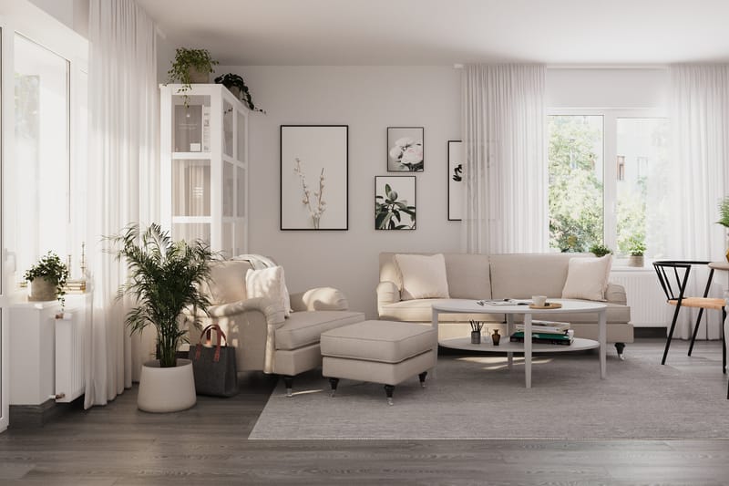 Oxford Classic 3,5-seters Sofa - Beige - 3 seter sofa - Howard-sofaer