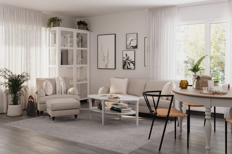 Oxford Classic 3,5-seters Sofa - Beige - 3 seter sofa - Howard-sofaer