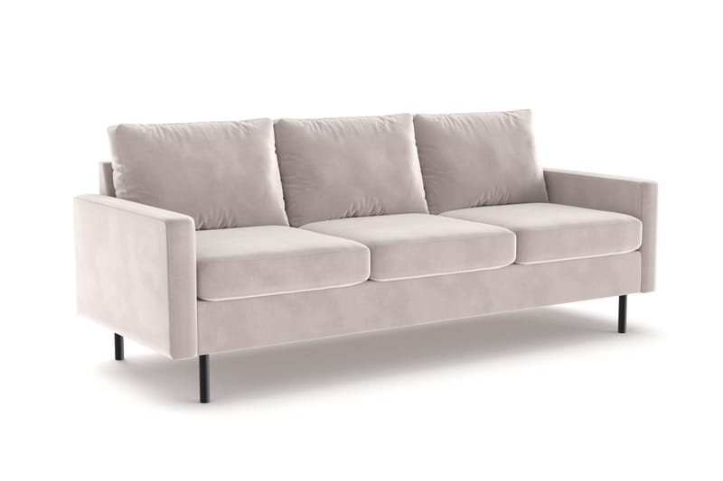 Peppe 3-seters Manchester Sofa 200 cm bred - Beige - Møbler - Sofaer - Fløyelssofaer