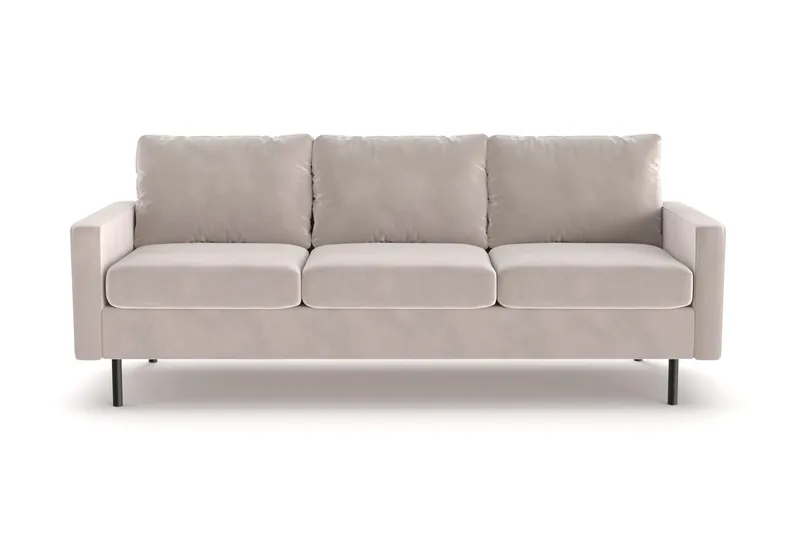 Peppe 3-seters Manchester Sofa 200 cm bred, Beige