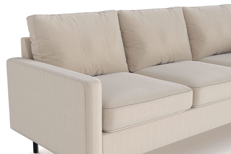 Peppe 3-seters Manchester Sofa 200 cm bred - Greige - Møbler - Sofaer - 3 seter sofa