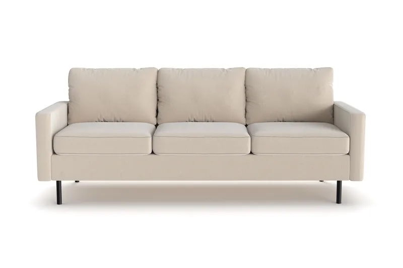 Peppe 3-seters Manchester Sofa 200 cm bred, Greige