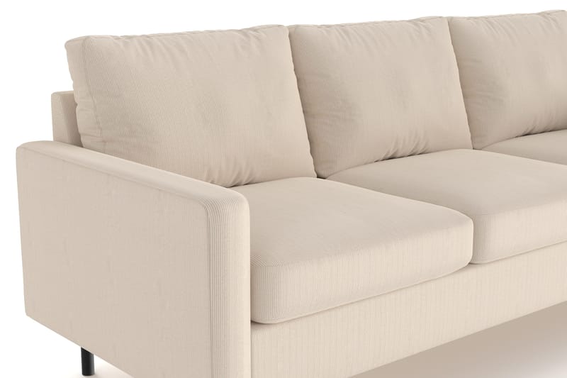 Peppe 3-seters Manchester Sofa 200 cm bred - Greige - Møbler - Sofaer - 3 seter sofa