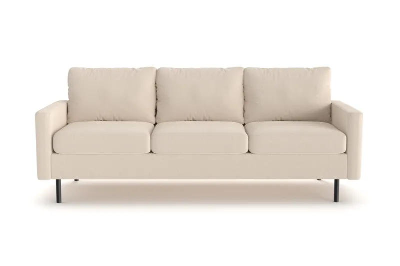 Peppe 3-seters Manchester Sofa 200 cm bred, Greige