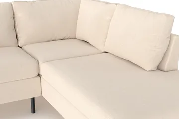 Peppe 4-seters Høyrevendt L-formet Sjeselongsofa i Manchester - Greige - Møbler - Sofaer - Sofaer med sjeselong