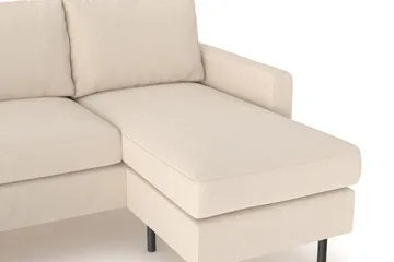 Peppe 4-seters Venstrevendt U-formet Sofa med Divan og Sjeselong i Manchester - Greige - Møbler - Sofaer - U-sofa