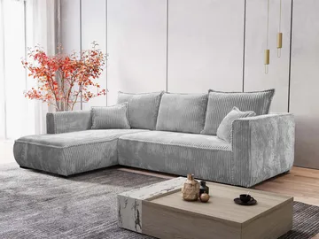 Puente 4-seters sofa med divan - lysegrå - Møbler - Sofaer - Hjørnesofaer - Hjørnesofa med divan
