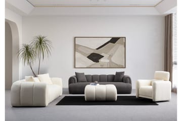 Puffin 3-seters Sofa - Antrasitt - Møbler - Sofaer - 3 seter sofa