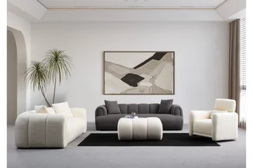 Puffin 3-seters Sofa - Antrasitt - Møbler - Sofaer - 3 seter sofa