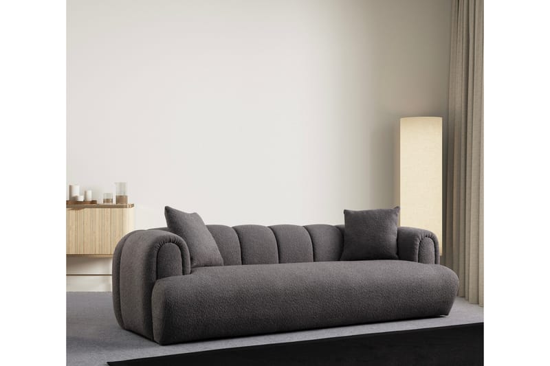 Puffin 3-seters Sofa - Antrasitt - Møbler - Sofaer - 3 seter sofa
