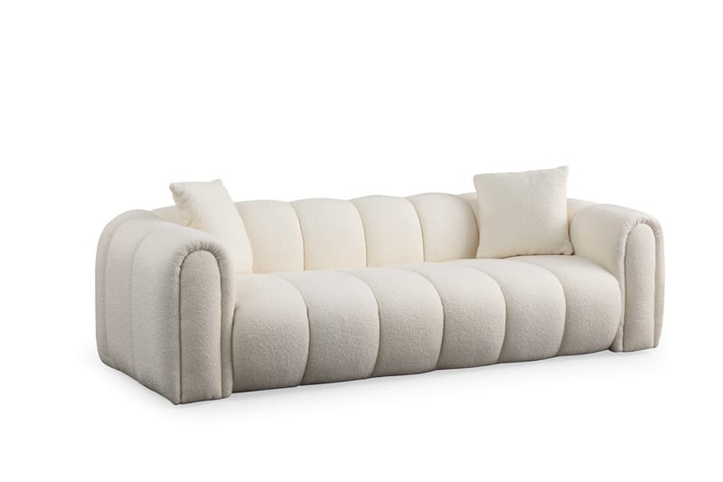 Puffin 3-seters Sofa, Hvit
