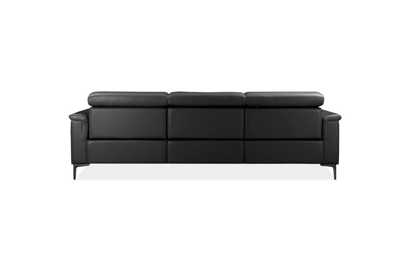 Reclinersofa med hjørne Loft24 Hjørnesofa 3-seter Loft24 Lund Svart Vänster - Møbler - Sofaer - Reclinersofaer