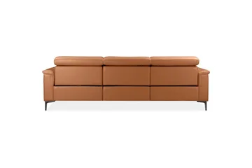 Reclinersofa med hjørne Loft24 Hjørnesofa 3-seters Lund Brun Vänster - Møbler - Sofaer - Reclinersofaer