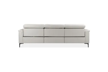 Reclinersofa med hjørne Loft24 Hjørnesofa 3-seters Lund Cream White Vänster - Møbler - Sofaer - Reclinersofaer