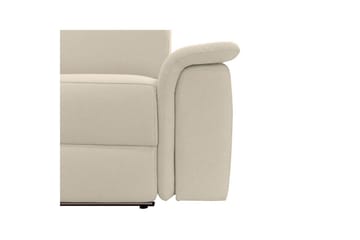 Reclinersofa med hjørne Loft24 Hjørnesofa 3-seters Pareli Vit Vänster - Møbler - Sofaer - Reclinersofaer