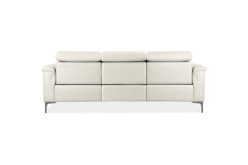 Reclinersofa uten hjørne Loft24 3-seters sofa Lund Cream White - Møbler - Sofaer - Reclinersofaer