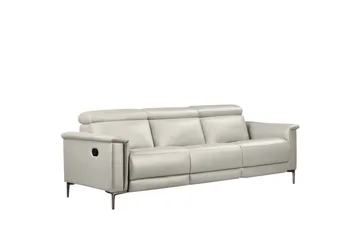 Reclinersofa uten hjørne Loft24 3-seters sofa Lund Cream White