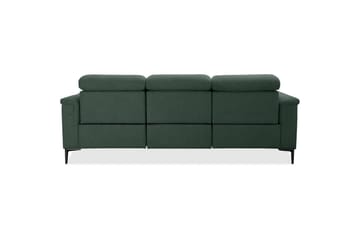 Reclinersofa uten hjørne Loft24 3-seters sofa Lund Dark Green - Møbler - Sofaer - Reclinersofaer