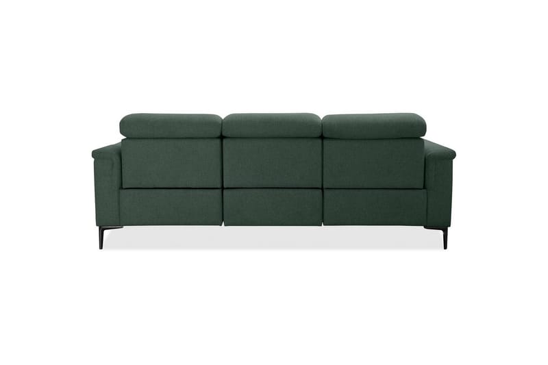 Reclinersofa uten hjørne Loft24 3-seters sofa Lund Dark Green - Møbler - Sofaer - Reclinersofaer