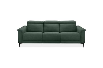 Reclinersofa uten hjørne Loft24 3-seters sofa Lund Dark Green - Møbler - Sofaer - Reclinersofaer