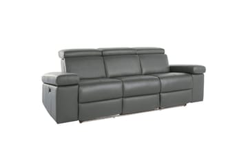 Reclinersofa uten hjørne Loft24 3-seters sofa Rayland Grå