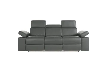 Reclinersofa uten hjørne Loft24 3-seters sofa Rayland Grå - Møbler - Sofaer - Reclinersofaer