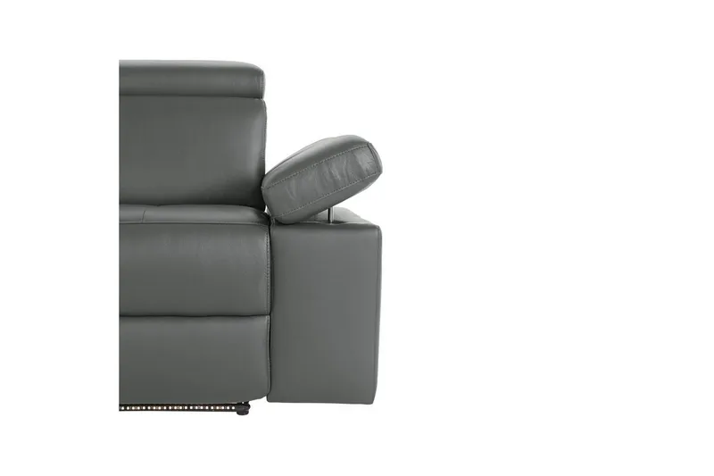 Reclinersofa uten hjørne Loft24 3-seters sofa Rayland Grå - Møbler - Sofaer - Reclinersofaer